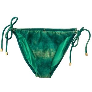 VIX Swimwear Solid Long Tie Full Bottoms Lagoon Green Size Small Tropical Boho